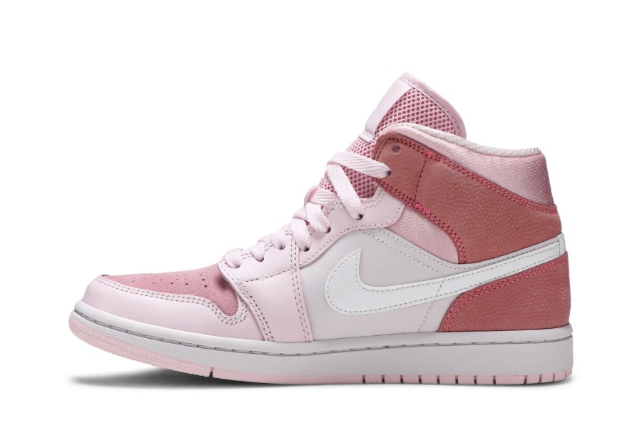 Wmns Air Jordan 1 Mid Digital Pink