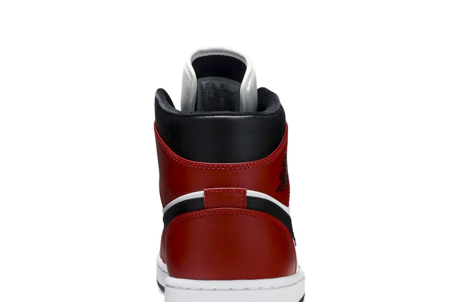Air Jordan 1 Mid Chicago Style Black Toe