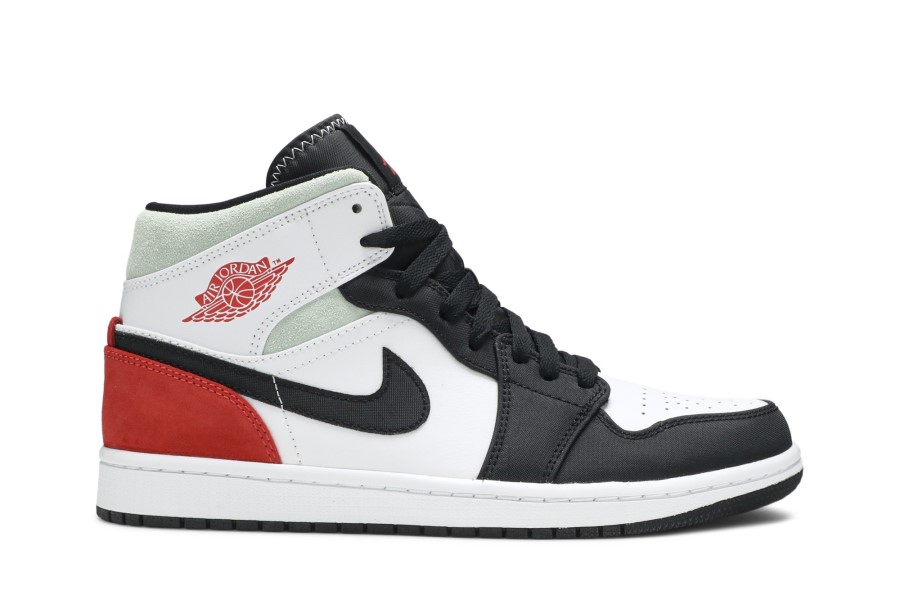 Air Jordan 1 Mid Se Red Black Toe