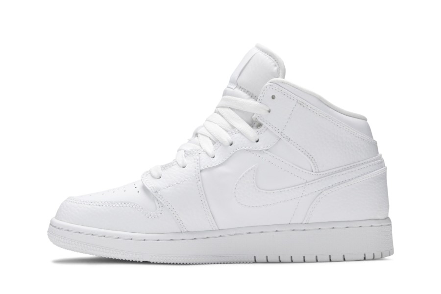 Air Jordan 1 Mid Gs Triple White