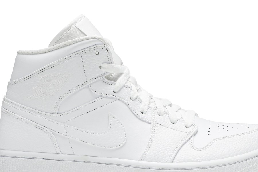 Air Jordan 1 Mid Triple White