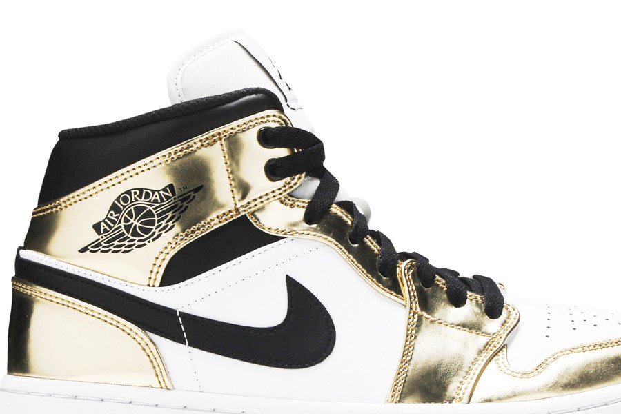 Air Jordan 1 Mid Se Metalik Zlatna