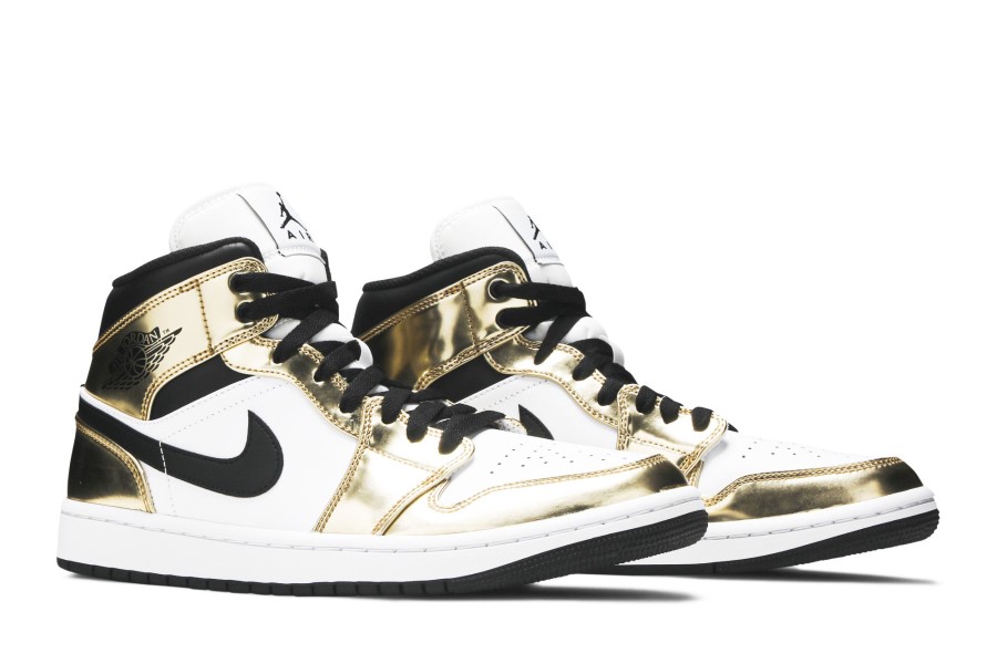 Air Jordan 1 Mid Se Metalik Zlatna