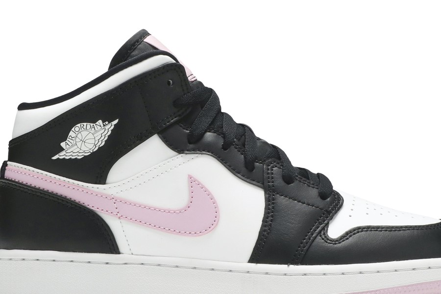 Air Jordan 1 Mid Gs Bijela Svijetlo Arktička Ružičasta