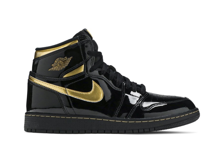 Air Jordan 1 Retro High Og Gs Black Metalic Gold