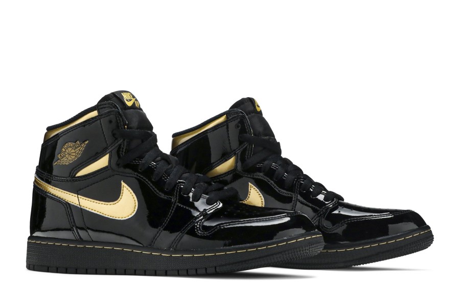 Air Jordan 1 Retro High Og Gs Black Metalic Gold