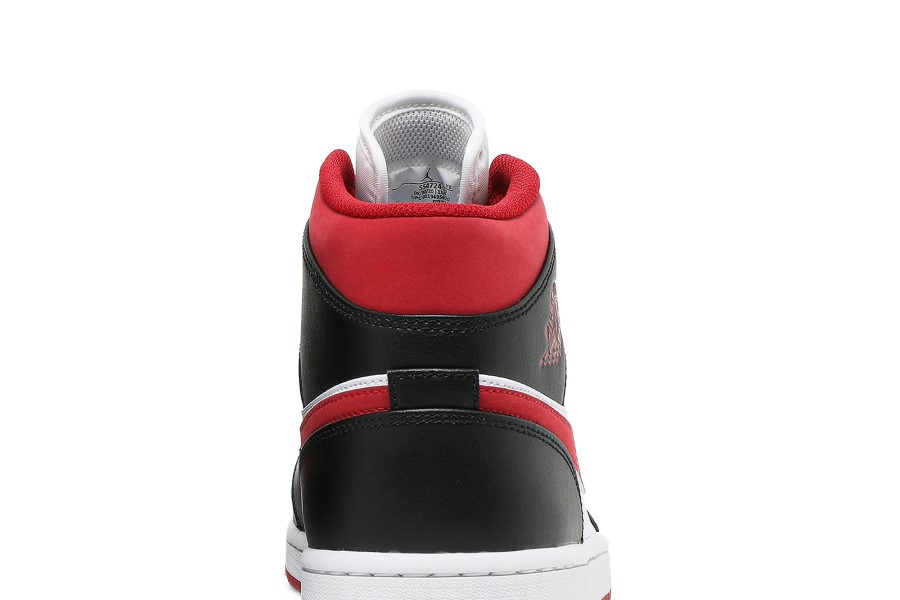 Air Jordan 1 Mid Black Gym Red