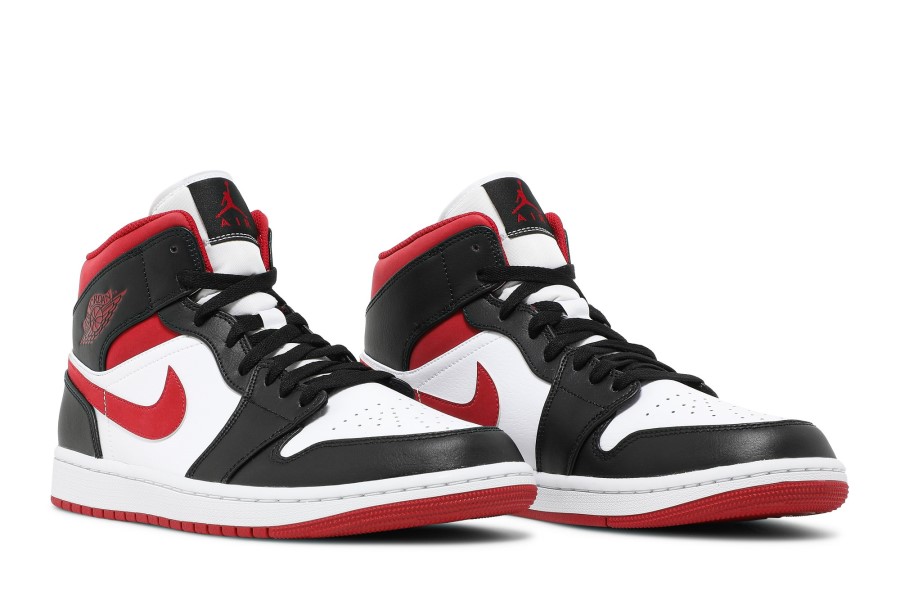 Air Jordan 1 Mid Black Gym Red