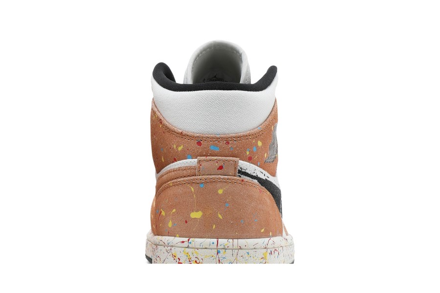 Zrak Jordan 1 Mid Se Potez Kistom Prskanje Boje