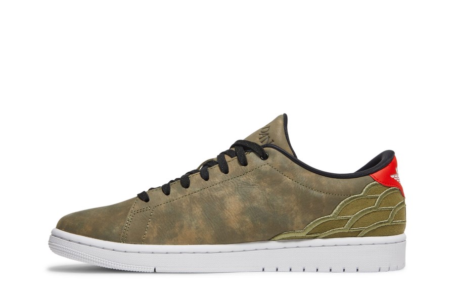 Air Jordan 1 Središnji Teren Uljano Zelena