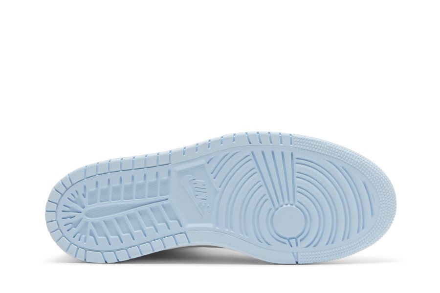 Wmns Air Jordan 1 Visoko Zumiranje Udobnost Hladna Siva Svijetlo Plava