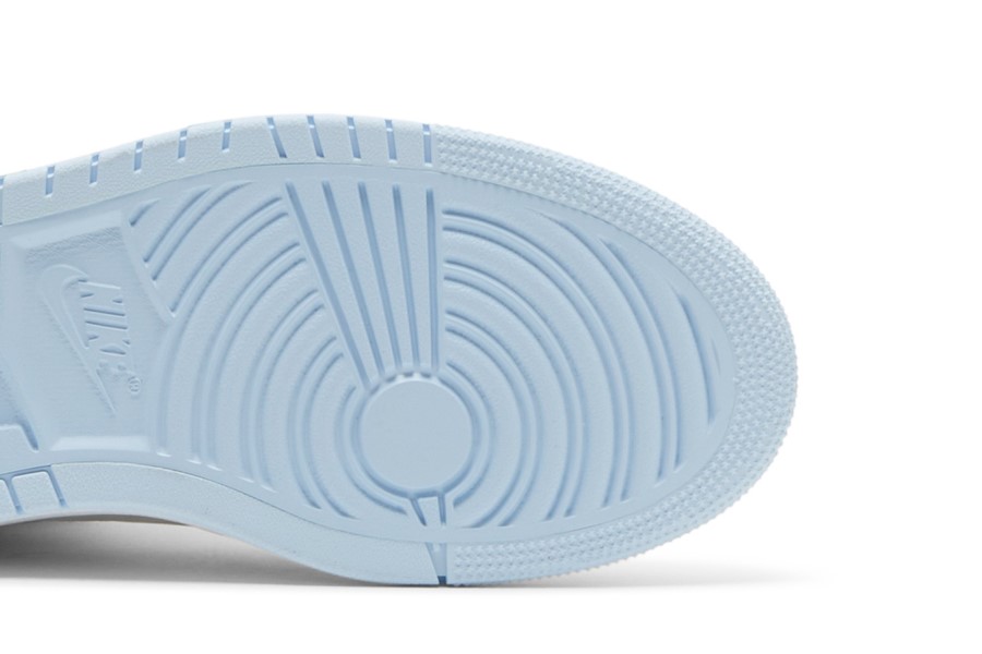 Wmns Air Jordan 1 Visoko Zumiranje Udobnost Hladna Siva Svijetlo Plava