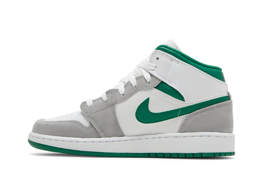 Zrak Jordan 1 Mid Se Gs Siva Bor Zelena