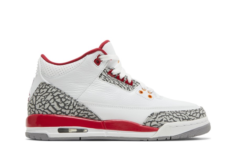 Air Jordan 3 Retro Gs Kardinal Crvena