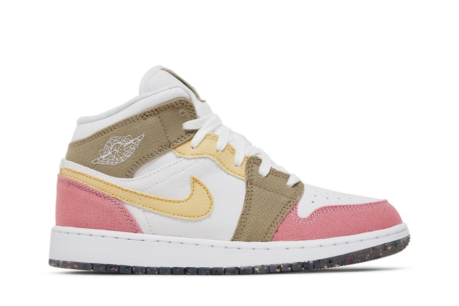 Air Jordan 1 Mid Se Gs Pastel Grind