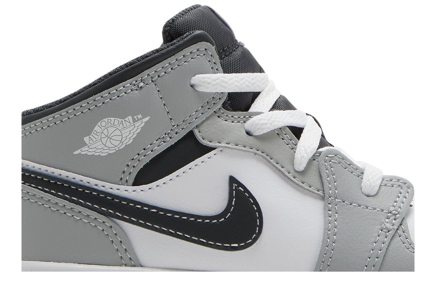 Air Jordan 1 Mid Td Svijetlo Dimno Siva