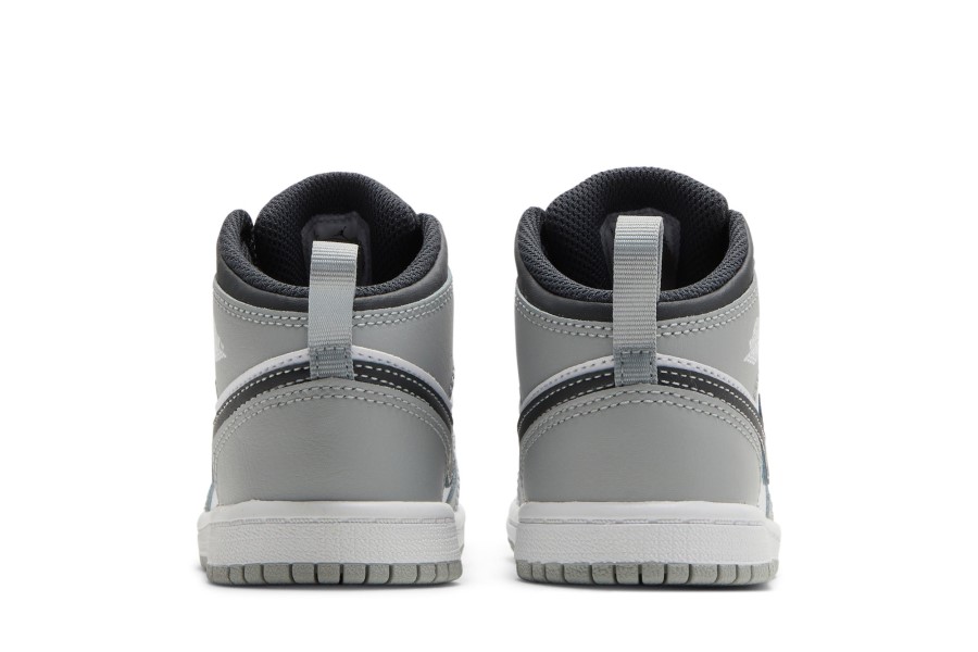 Air Jordan 1 Mid Td Svijetlo Dimno Siva