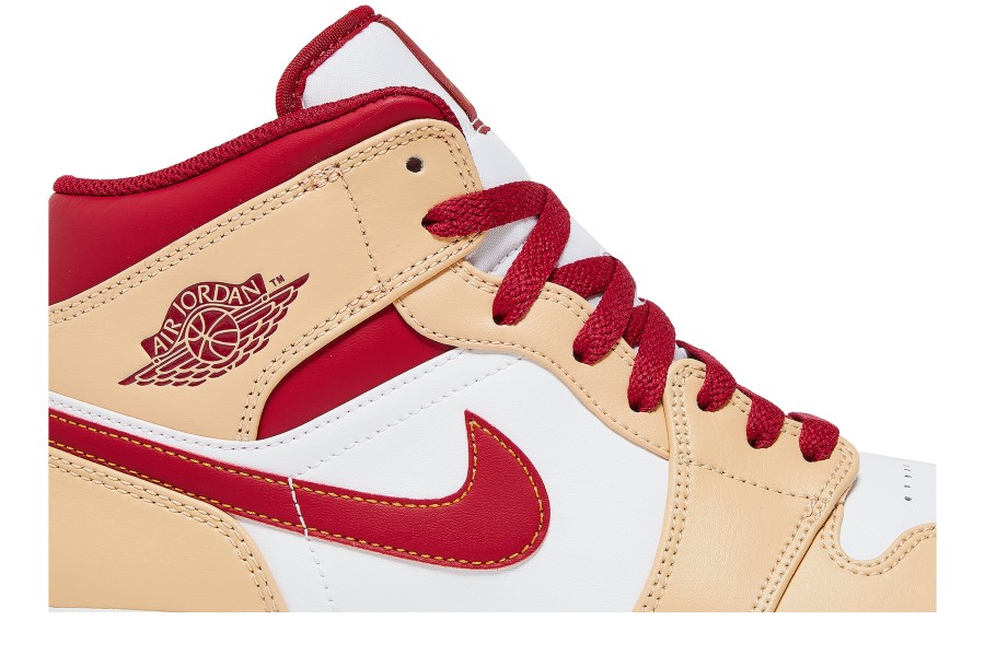 Air Jordan 1 Srednje Svijetli Curry Kardinal Crveni