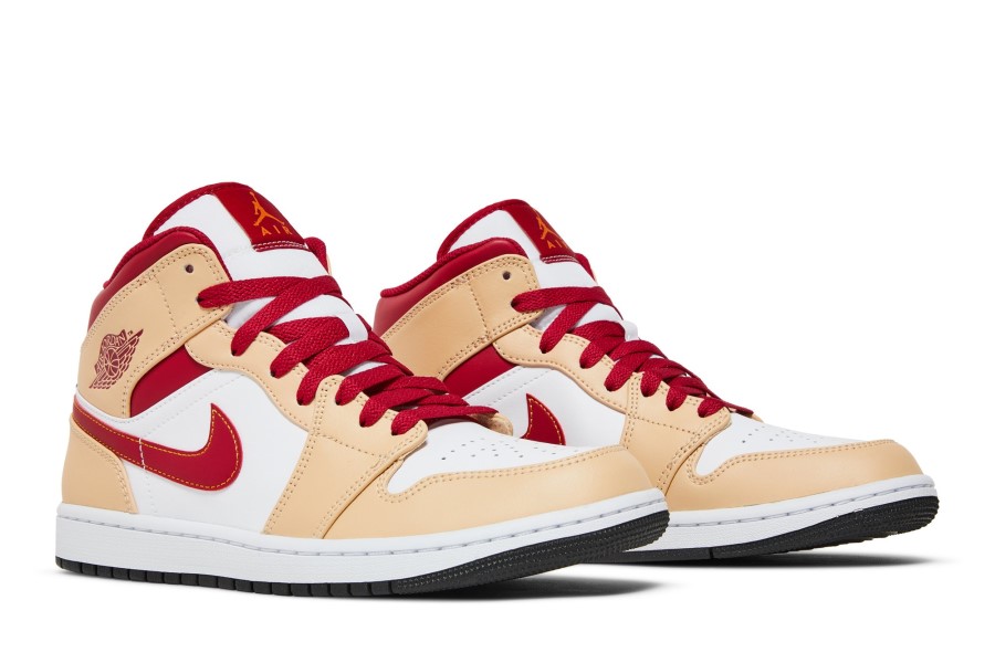 Air Jordan 1 Srednje Svijetli Curry Kardinal Crveni