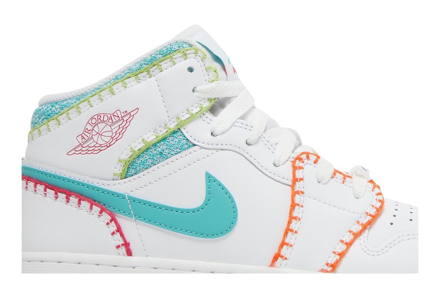 Air Jordan 1 Mid Se Gs Multi Knit