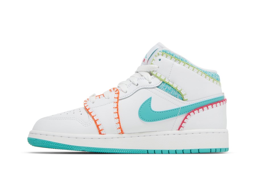 Air Jordan 1 Mid Se Gs Multi Knit