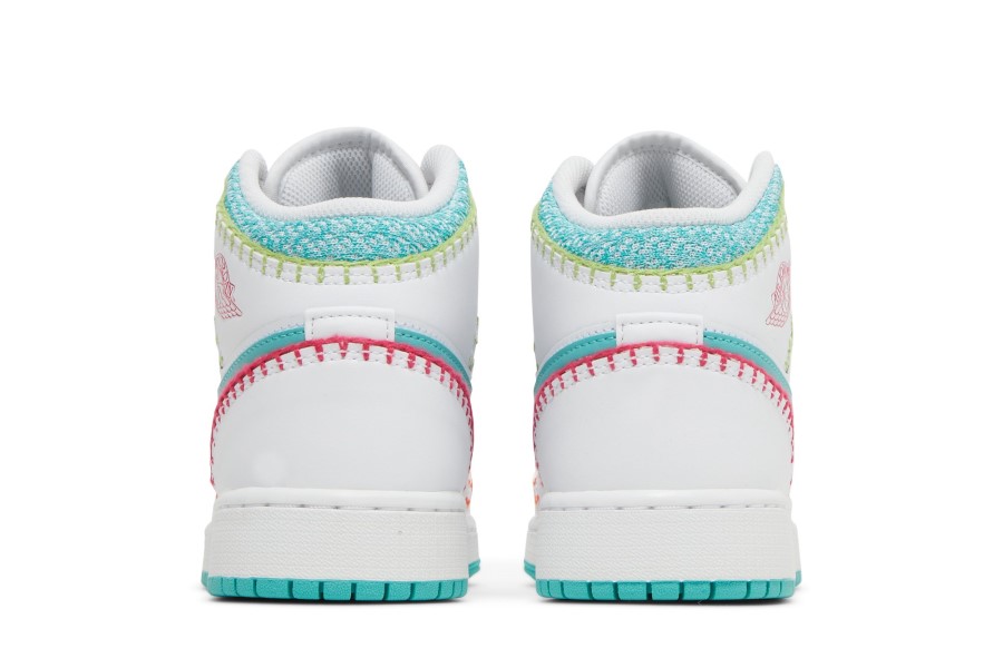 Air Jordan 1 Mid Se Gs Multi Knit