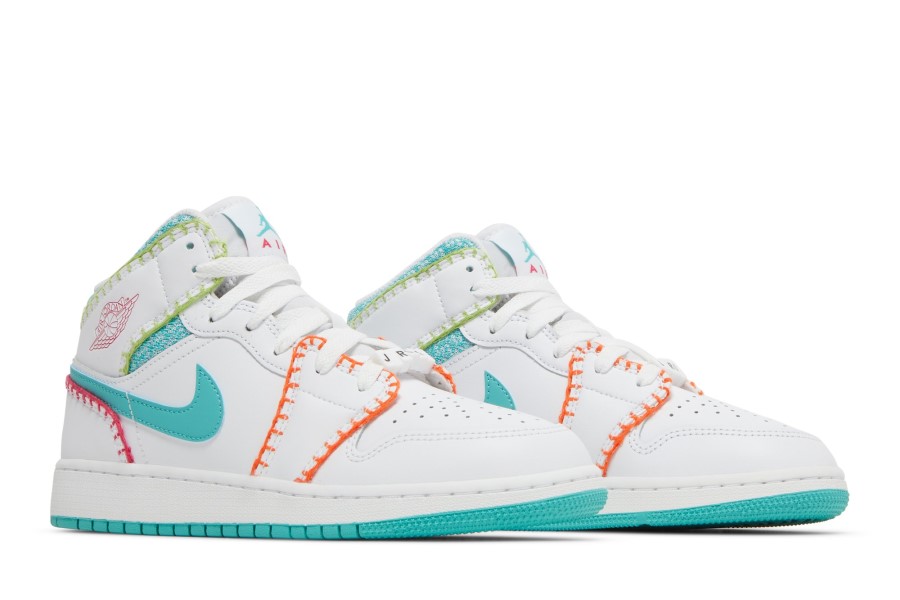 Air Jordan 1 Mid Se Gs Multi Knit