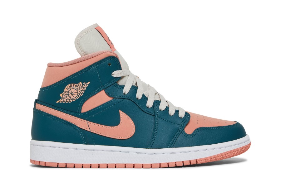Wmns Air Jordan 1 Srednje Tamno Plavozelena