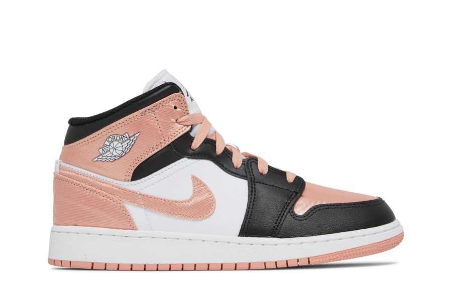 Air Jordan 1 Mid Gs White Light Madder Root