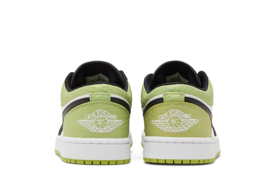 Wmns Air Jordan 1 Low Se živo Zelena Zmijska Koža
