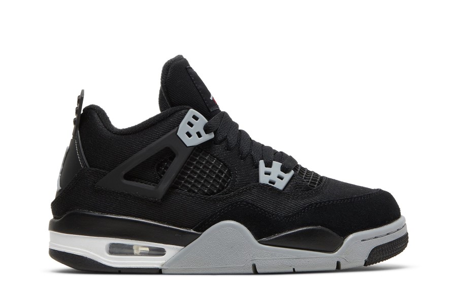Air Jordan 4 Retro Se Gs Black Canvas