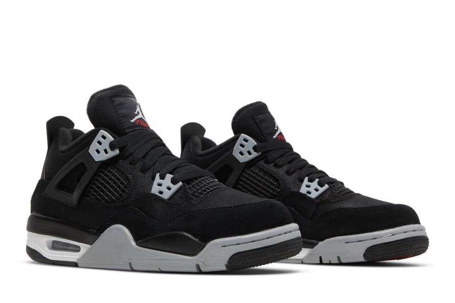 Air Jordan 4 Retro Se Gs Black Canvas