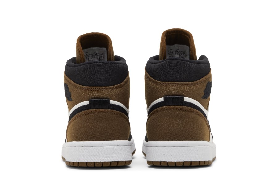 Wmns Air Jordan 1 Mid Se Olive Toe