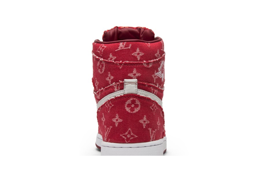 Red Ribbon Recon X Air Jordan 1 Retro High Supreme & Louis Vuitton Custom
