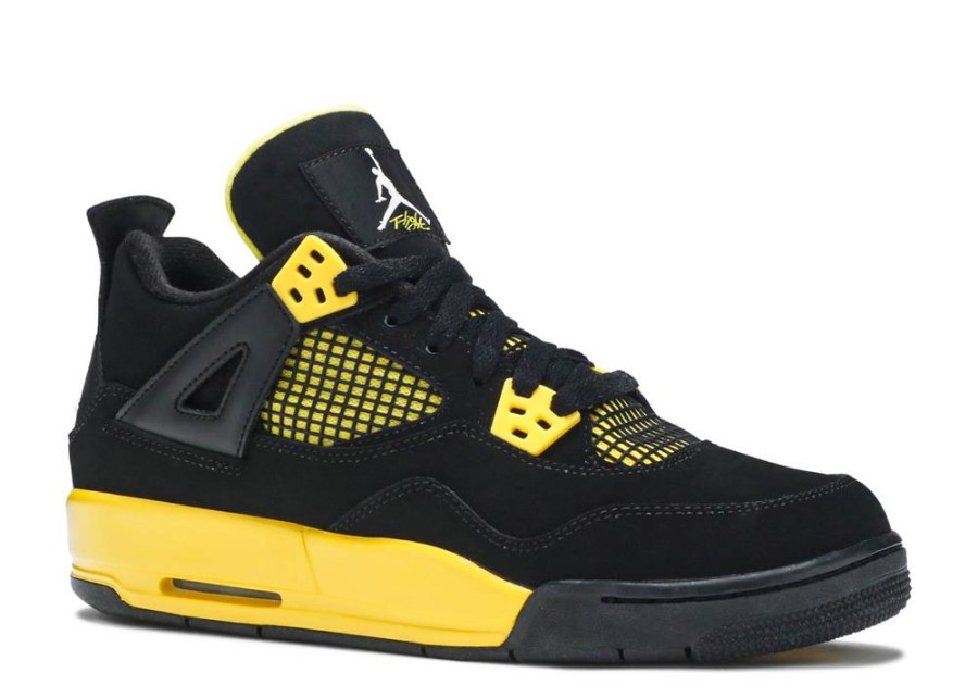 Air Jordan 4 Retro Gs 2012 Thunder Black