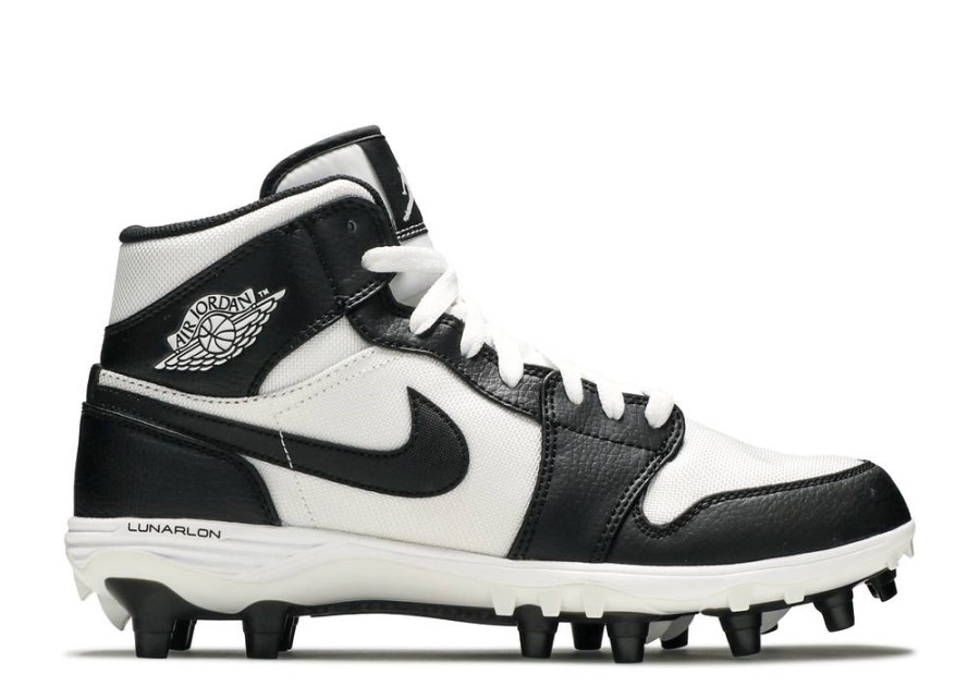 Jordan 1 Mid Td Cleat Black White