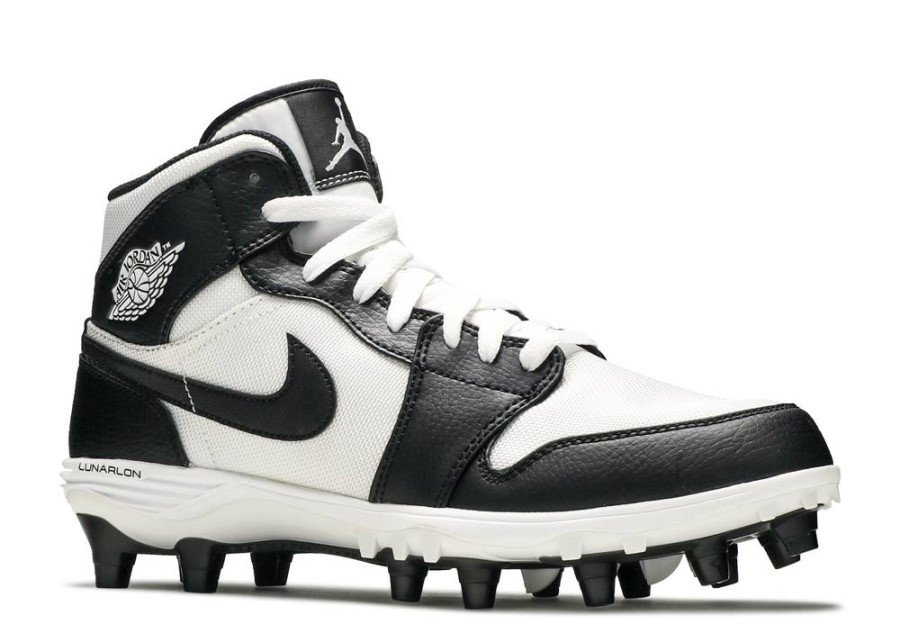 Jordan 1 Mid Td Cleat Black White