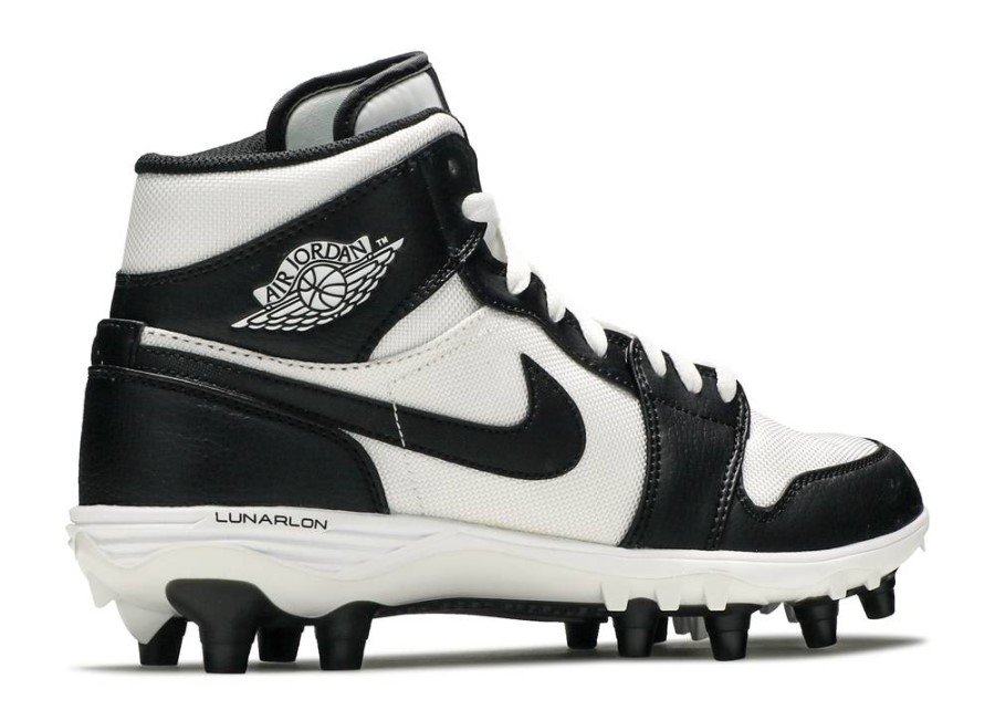 Jordan 1 Mid Td Cleat Black White