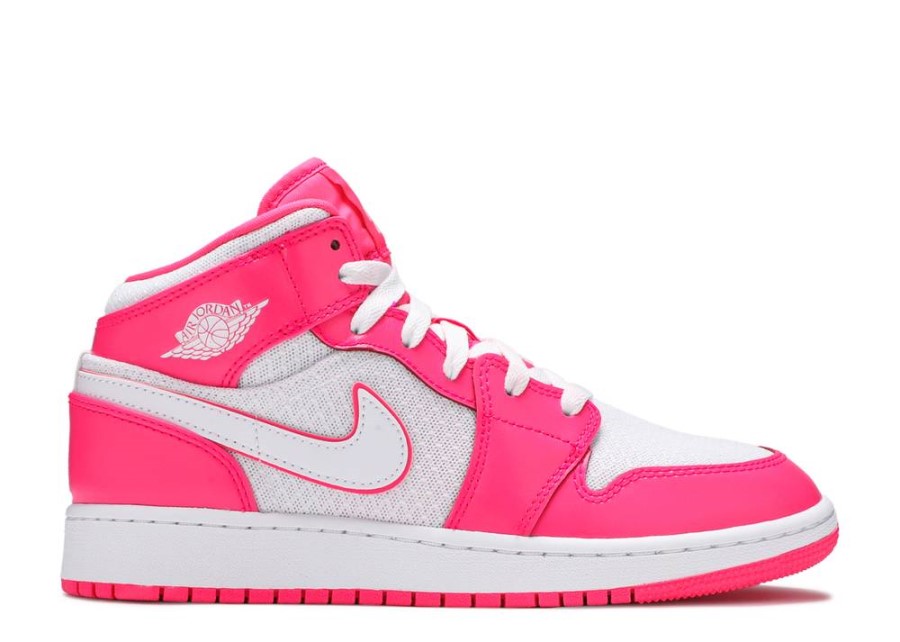 Air Jordan 1 Mid Gs-hyper Pink