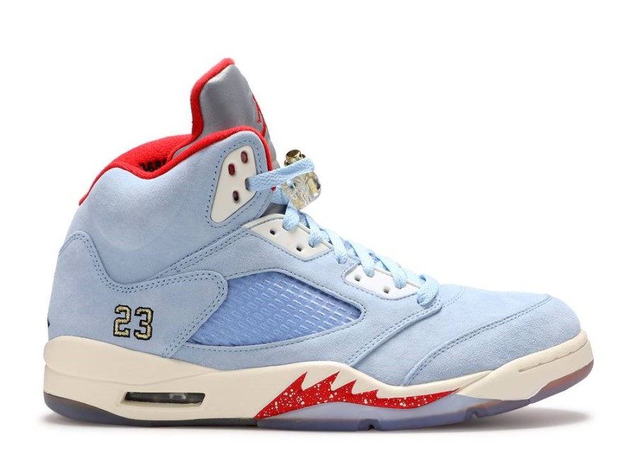 Trofejna Soba X Air Jordan 5 Retro Ledeno Plava