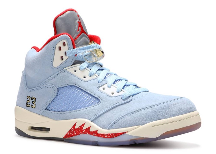 Trofejna Soba X Air Jordan 5 Retro Ledeno Plava