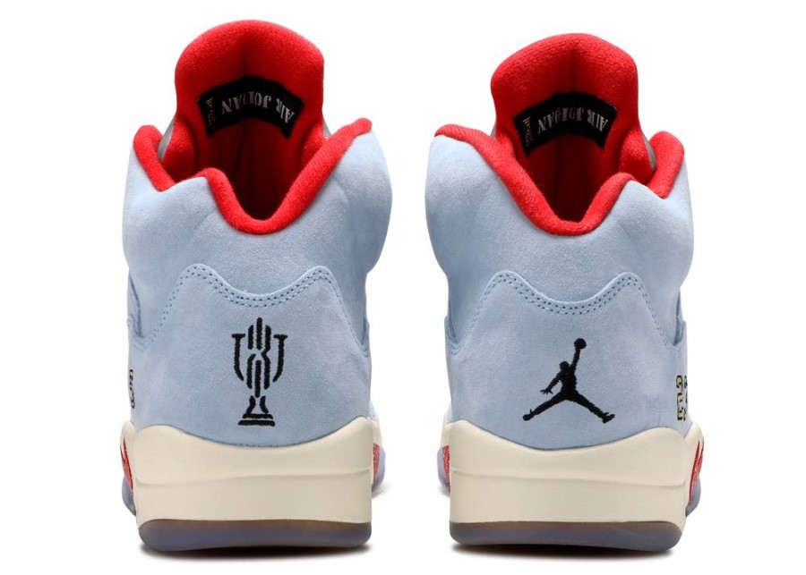 Trofejna Soba X Air Jordan 5 Retro Ledeno Plava