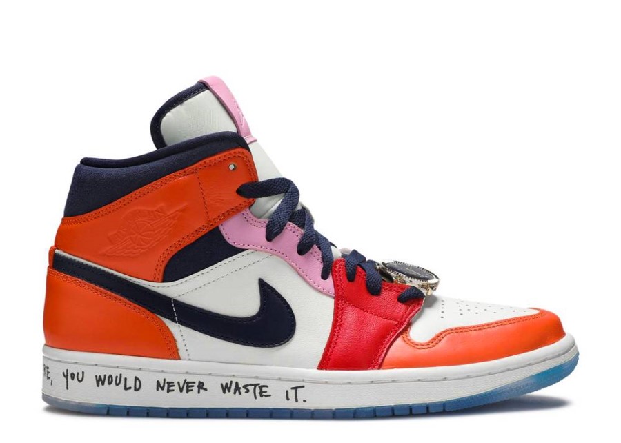 Melodija Ehsani X Wmns Zrak Jordan 1 Mid Neustrašivi Bijeli