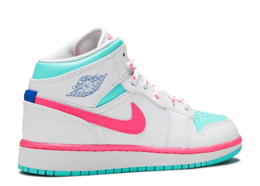 Air Jordan 1 Mid Gs Digital Pink