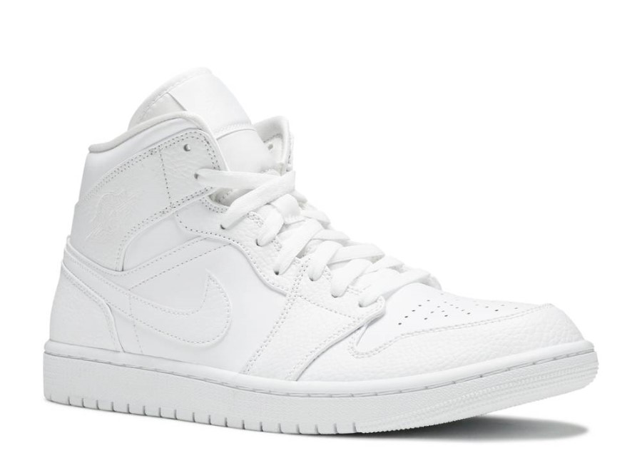 Air Jordan 1 Mid' Triple White