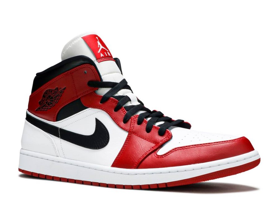 Air Jordan 1 Mid Chicago Bijela/gymred/crna
