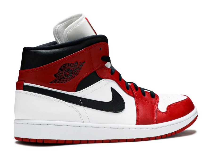 Air Jordan 1 Mid Chicago Bijela/gymred/crna