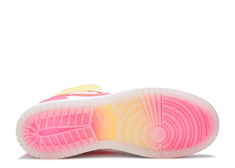 Zrak Jordan 1 Mid Se Gs Rub Sjaj Bijeli