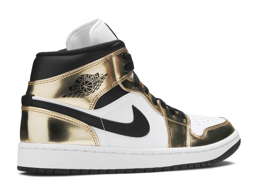 Air Jordan 1 Mid Se' Metalik Zlatna