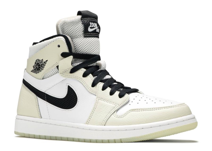 Wmns Air Jordan 1 Visoko Zumiranje Udobno Svjetlo Kost Morsko Staklo